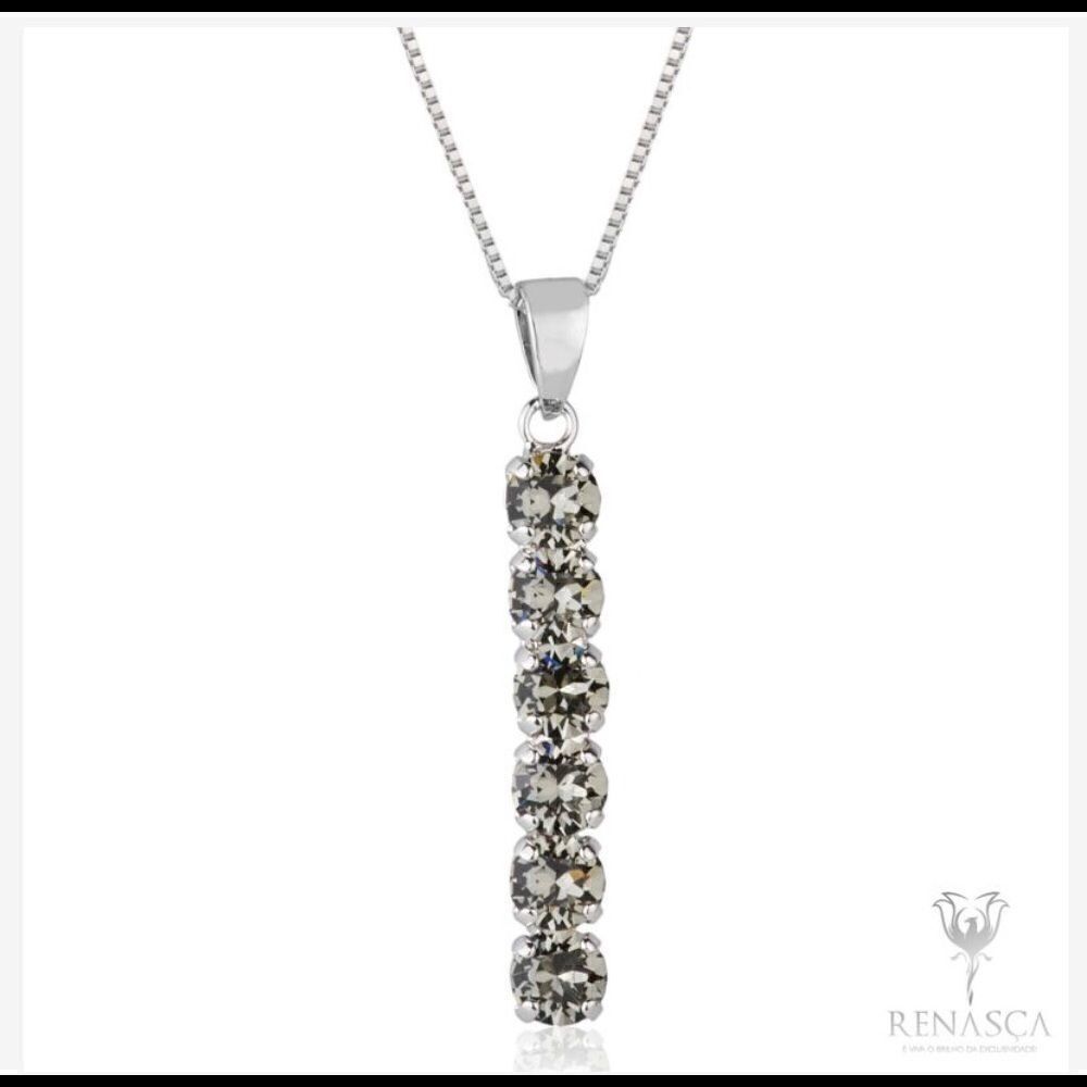 Swarovski authentic Crystals WhiteRhodium Necklace
